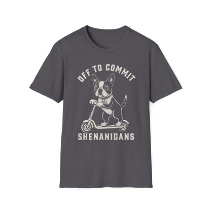 Scooter Boston Terrier Tee
