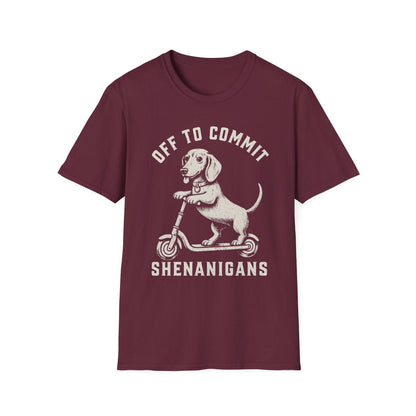 Scooter Dachshund Tee