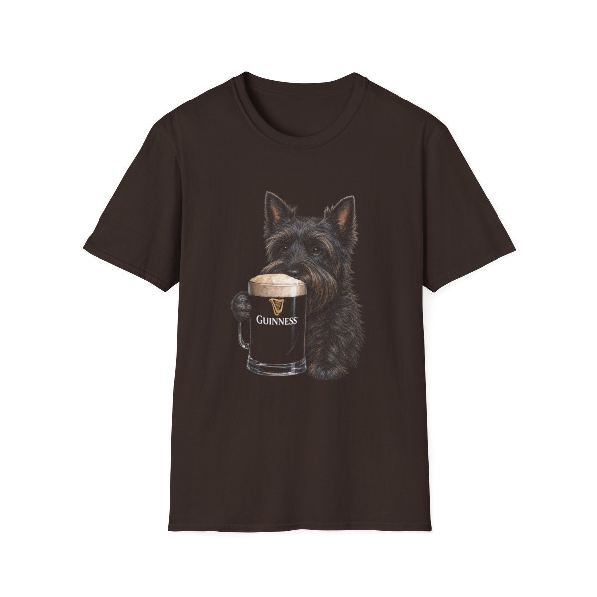 Scottish Terrier With A Pint Tee