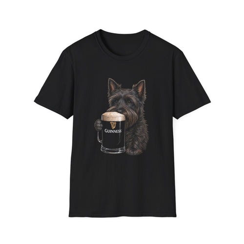 Scottish Terrier With A Pint Tee