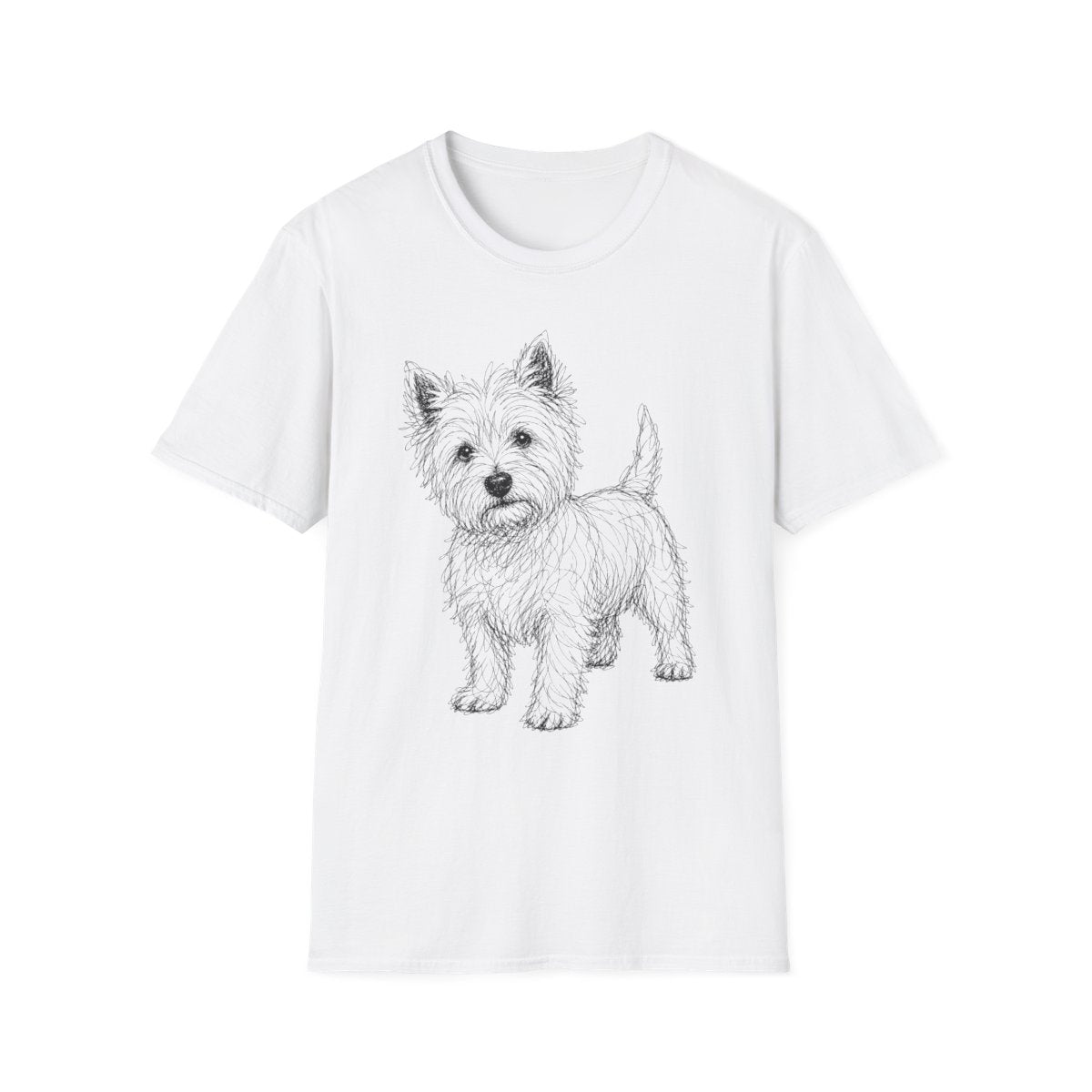 Scribble Westie Tee