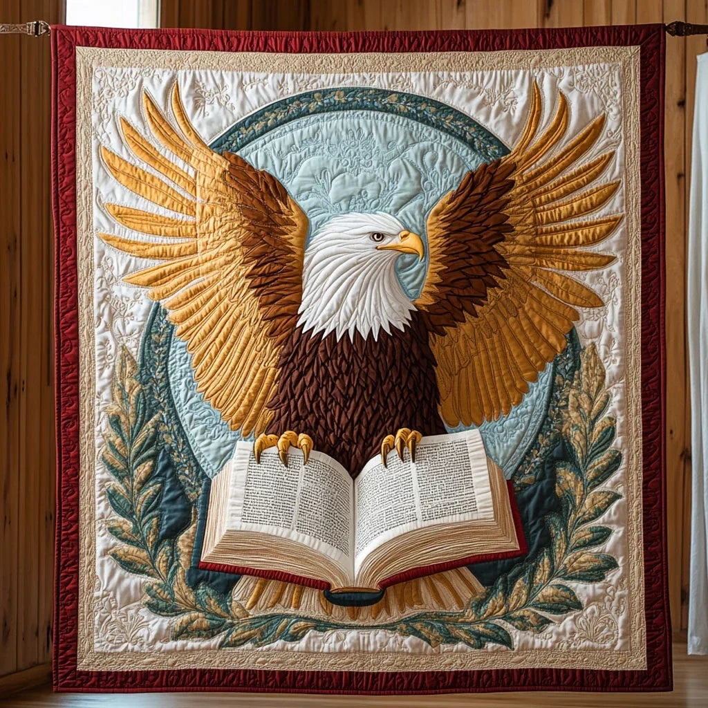 Scroll Of Freedom Quilt Blanket