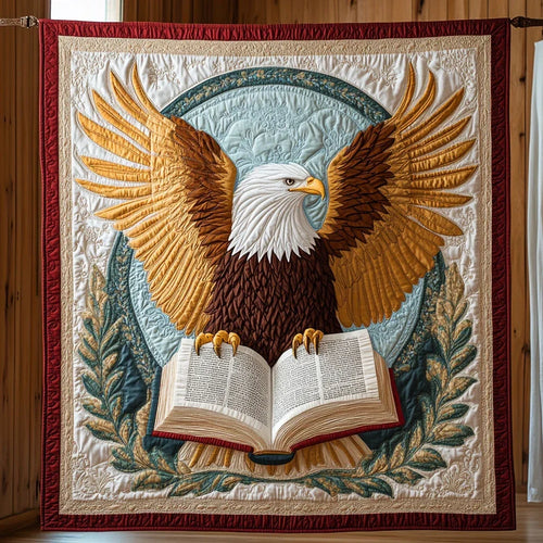 Scroll Of Freedom Quilt Blanket