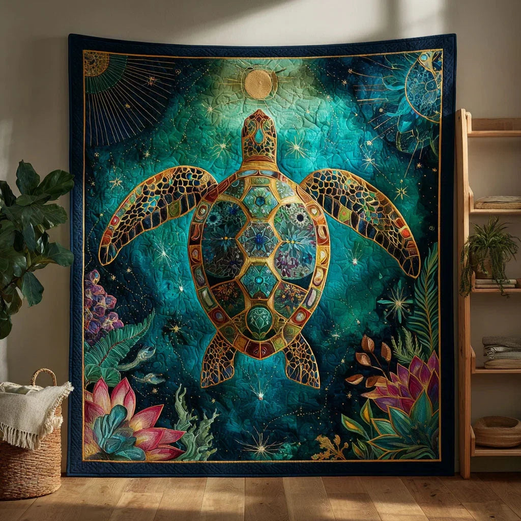 Sea Turtle Quilt Blanket