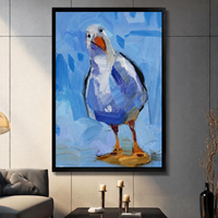 Bold Seagull Oil Painting Canvas Wall Art