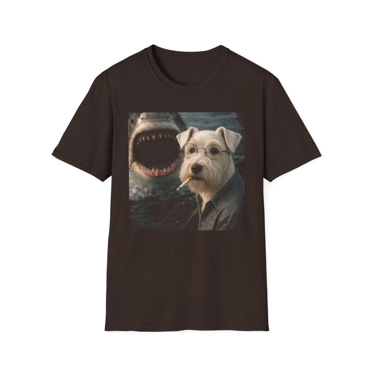 Sealyham Terrier and Shark Tee