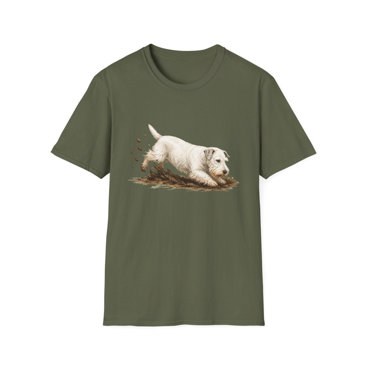 Sealyham Terrier Excavating Mode On Tee
