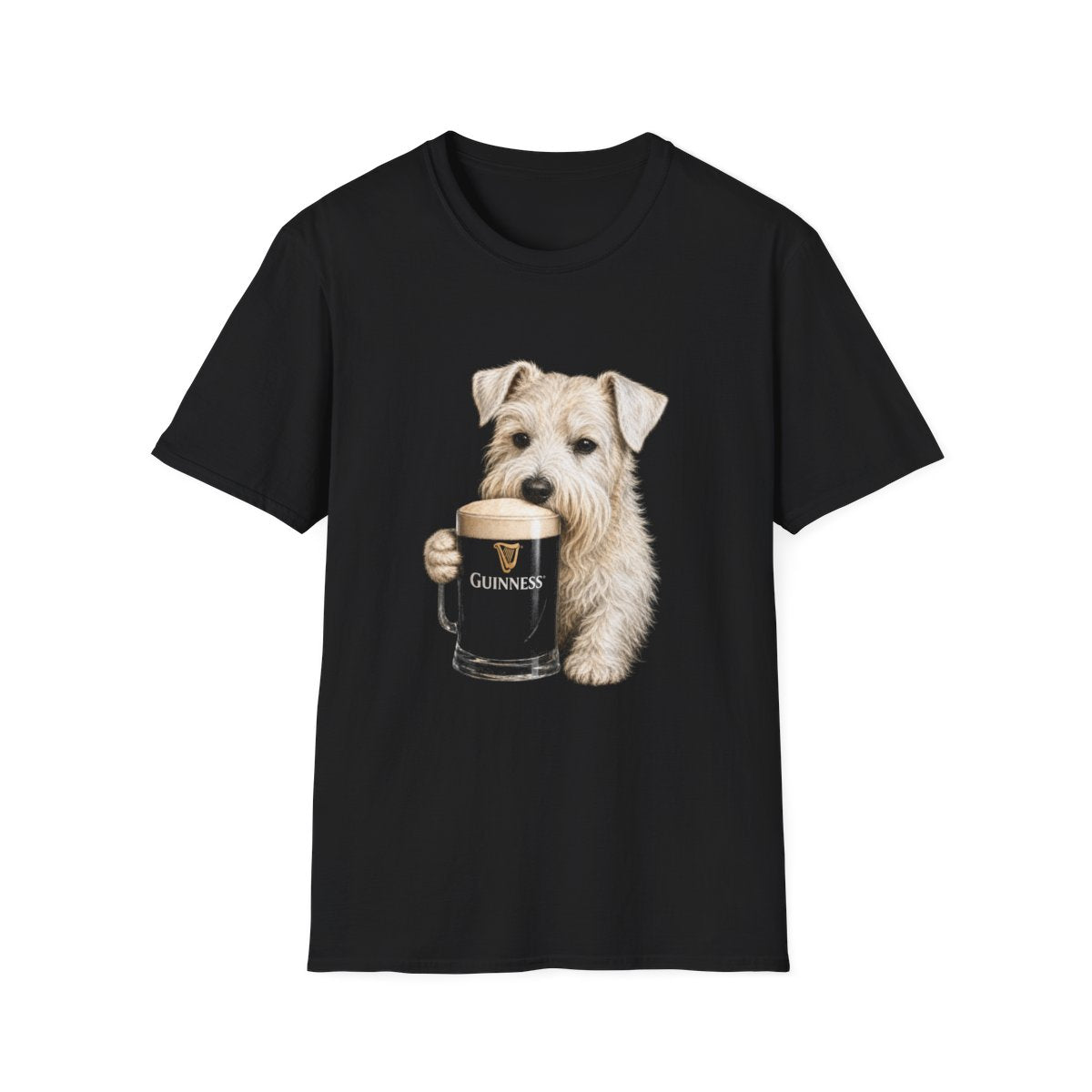 Sealyham Terrier With A Pint Tee