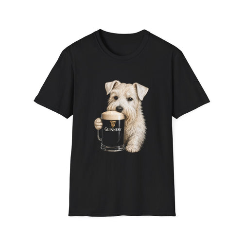 Sealyham Terrier With A Pint Tee