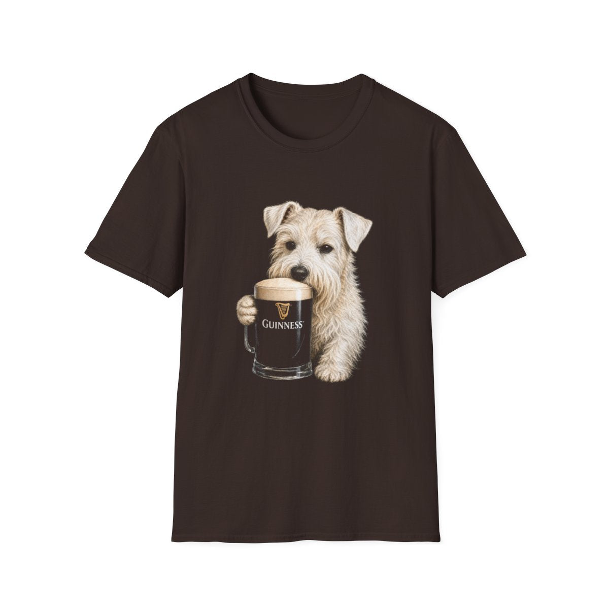 Sealyham Terrier With A Pint Tee