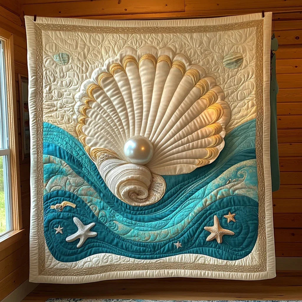 Seashell Jewel Quilt Blanket