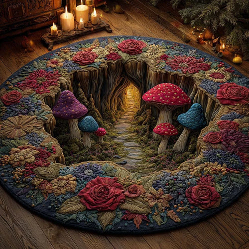 Secret Path Quilted Round Mat