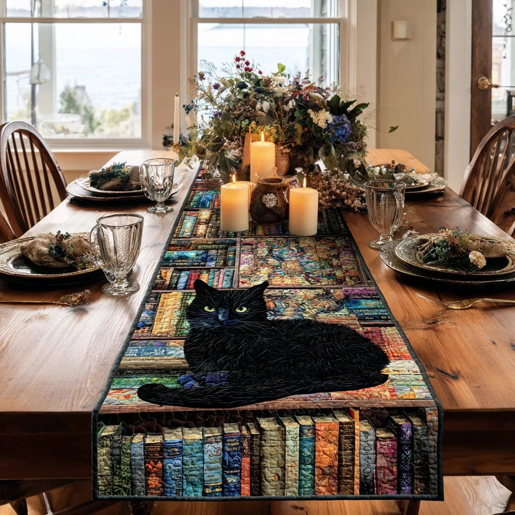 Shadow Paws Quilted Table Runner
