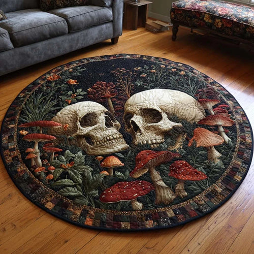 Shadow Spores Quilted Round Mat