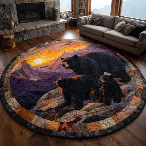 Shadow Trail Quilted Round Mat