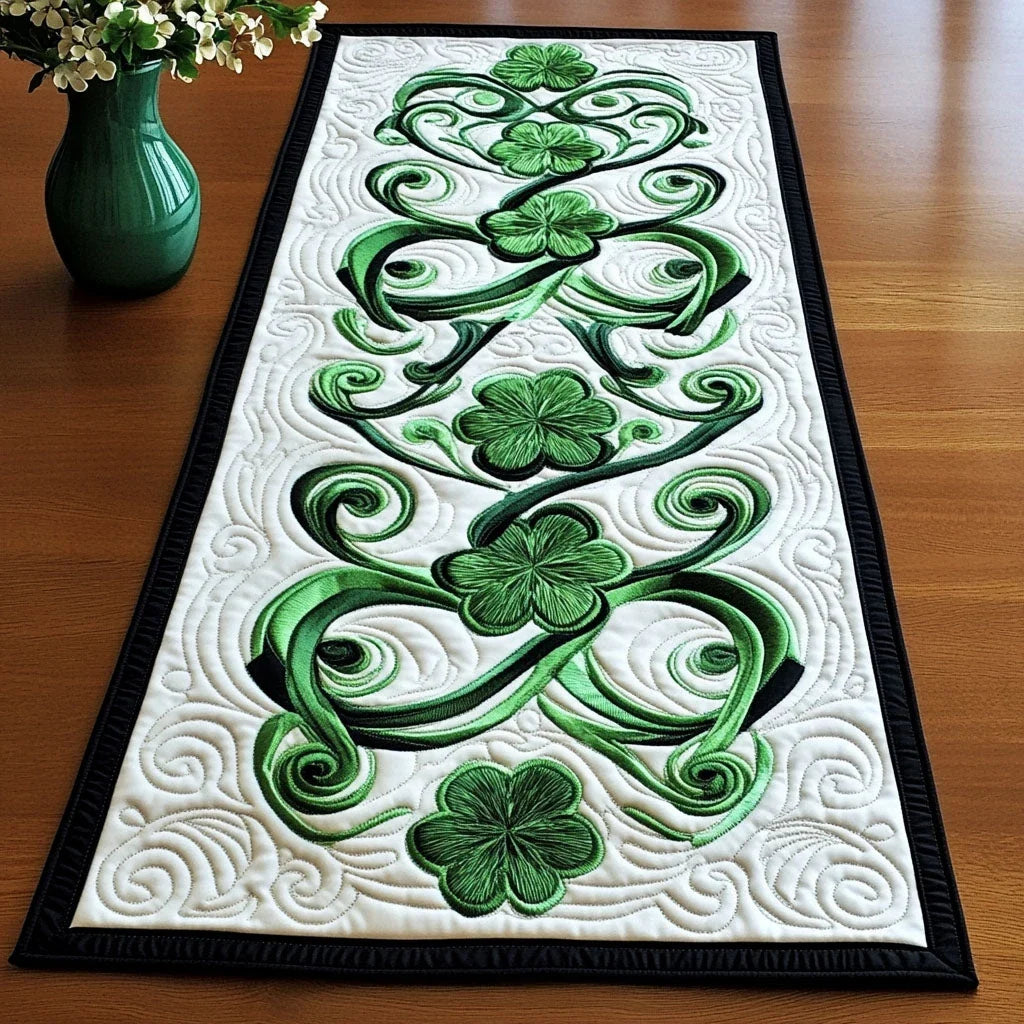 Shamrock Bliss Quilted Table Runner