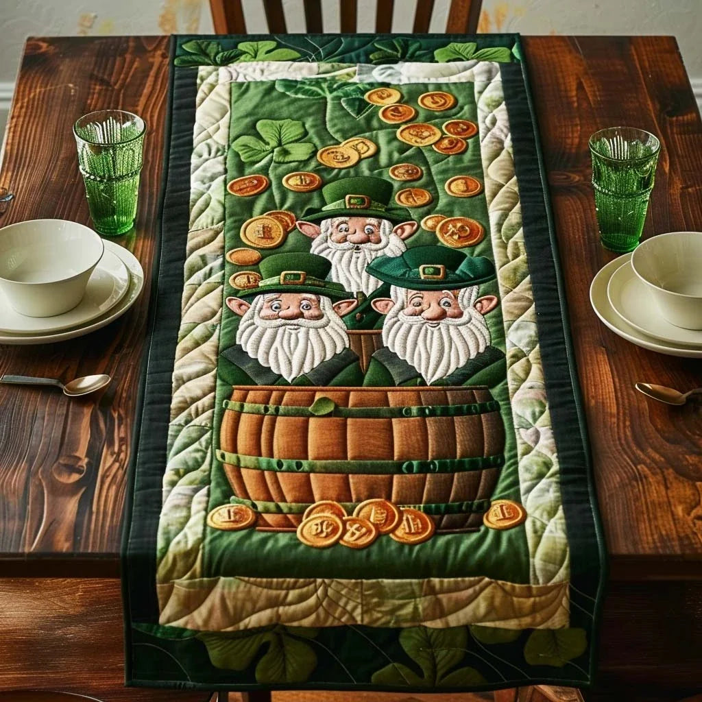 Shamrock Promise Quilted Table Runner
