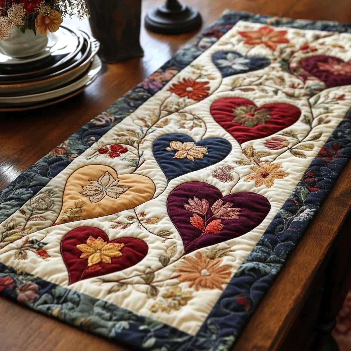 Shared Love Quilted Table Runner