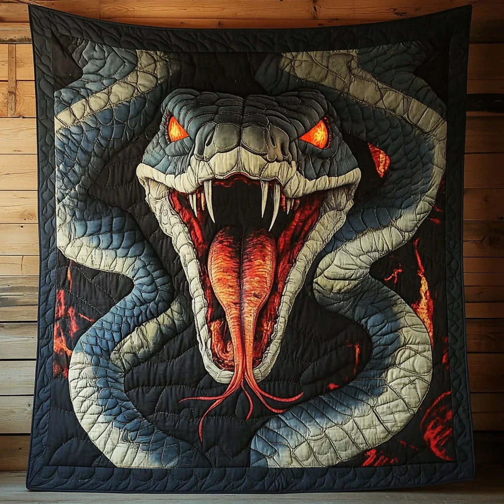 Sharp Teeth Quilt Blanket
