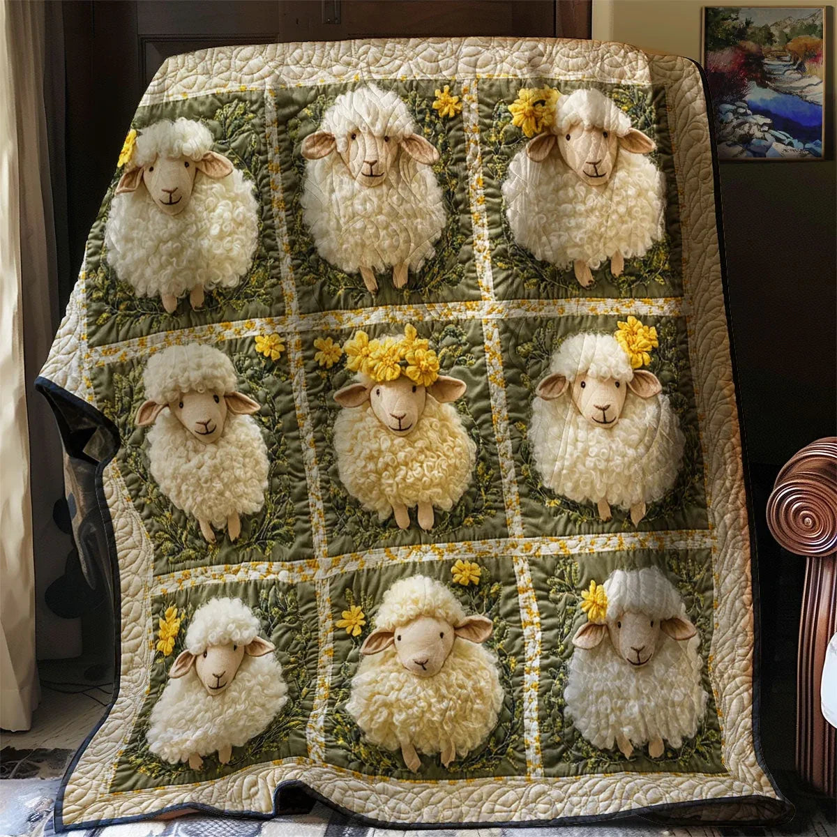 Sheep Quilt Blanket