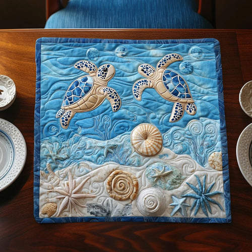 Shell of Wisdom Quilted Table Topper
