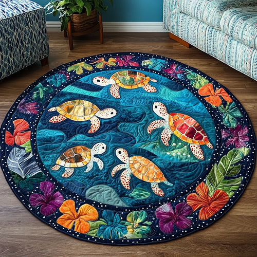 Shelled Wonder Quilted Round Mat