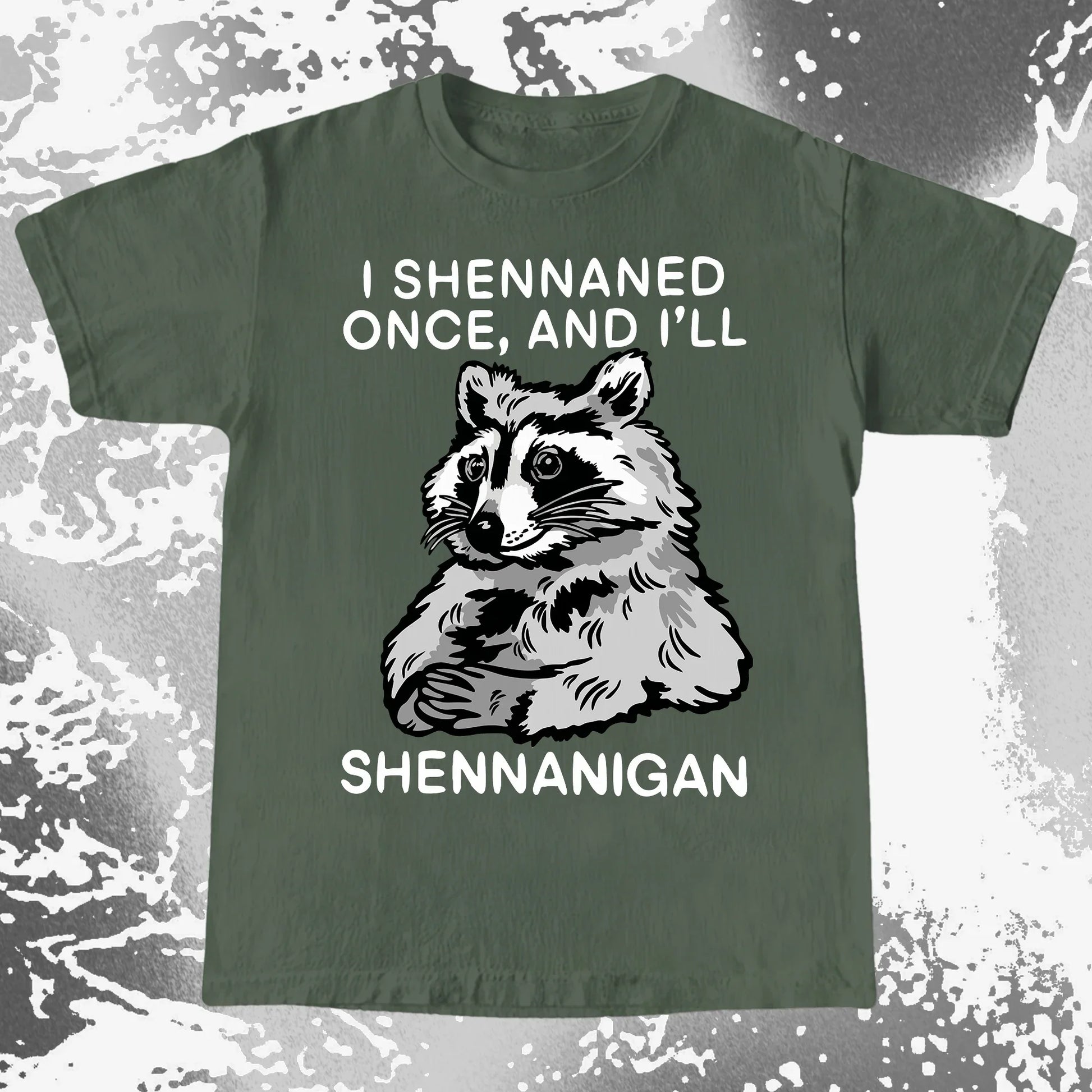 Raccoon Shenanigans T-Shirt, Sarcastic Humor Quote, Mischief Animal Art, funny meme tee gift (view 16)