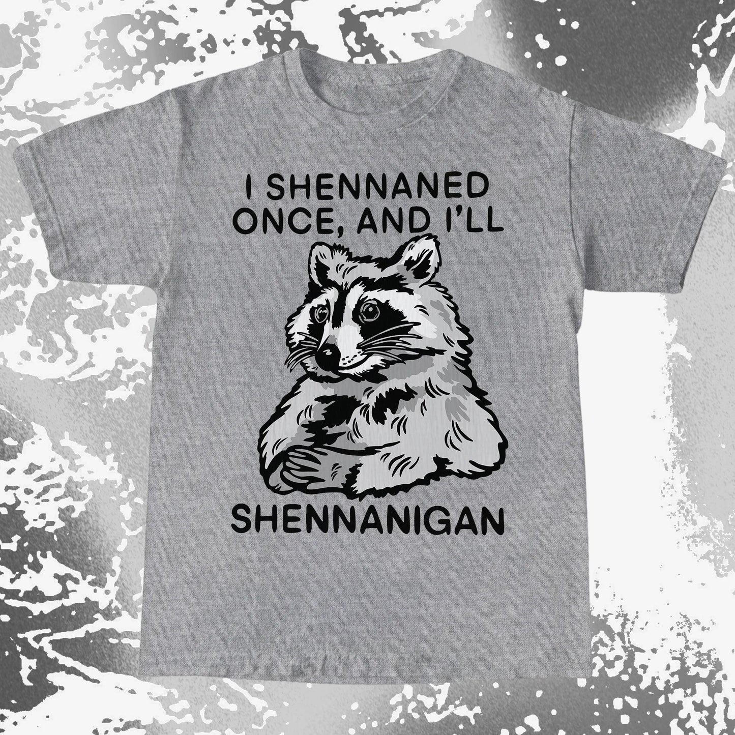 Raccoon Shenanigans T-Shirt, Sarcastic Humor Quote, Mischief Animal Art, funny meme tee gift (view 7)