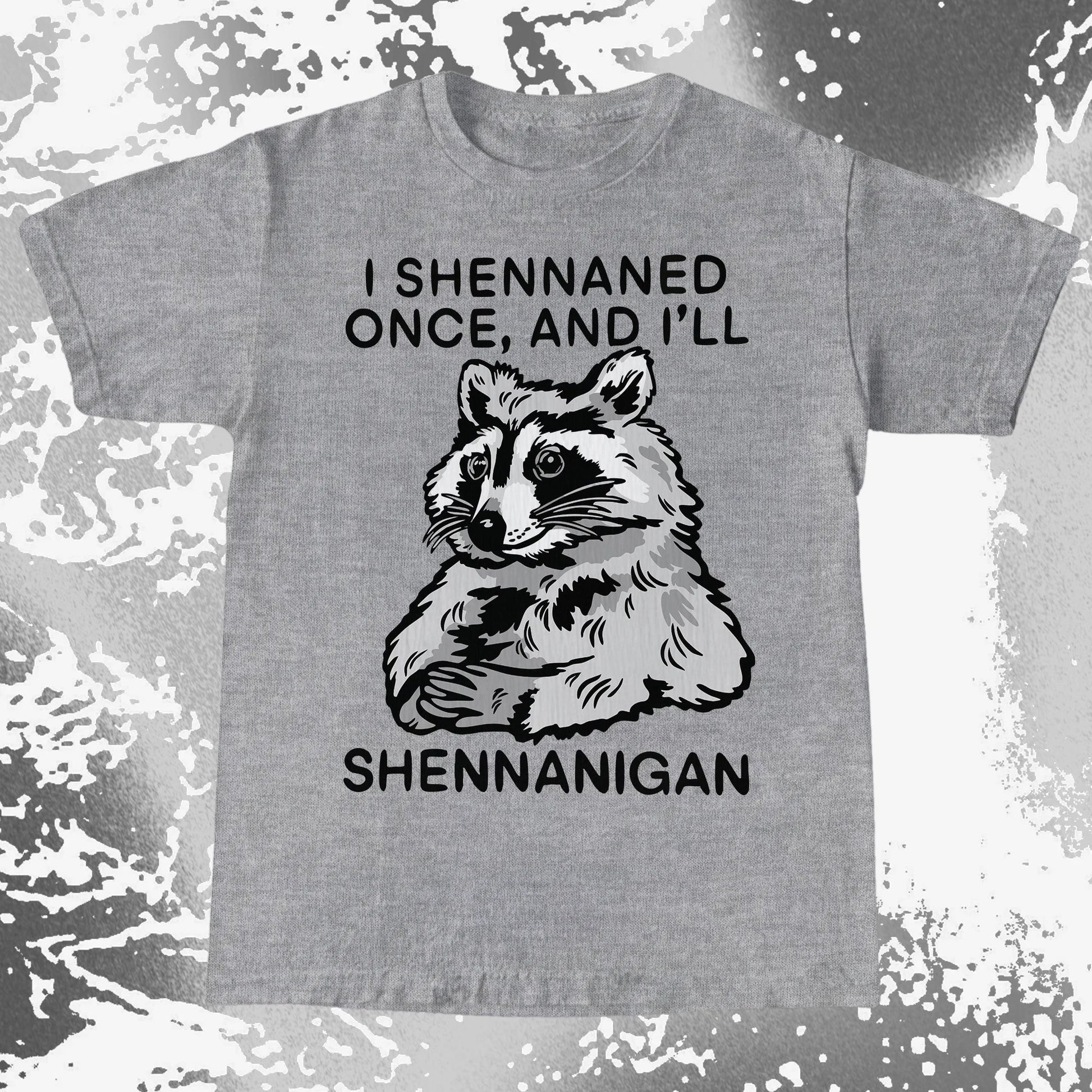Raccoon Shenanigans T-Shirt, Sarcastic Humor Quote, Mischief Animal Art, funny meme tee gift (view 7)