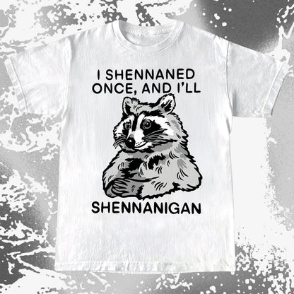 Raccoon Shenanigans T-Shirt, Sarcastic Humor Quote, Mischief Animal Art, funny meme tee gift (view 8)