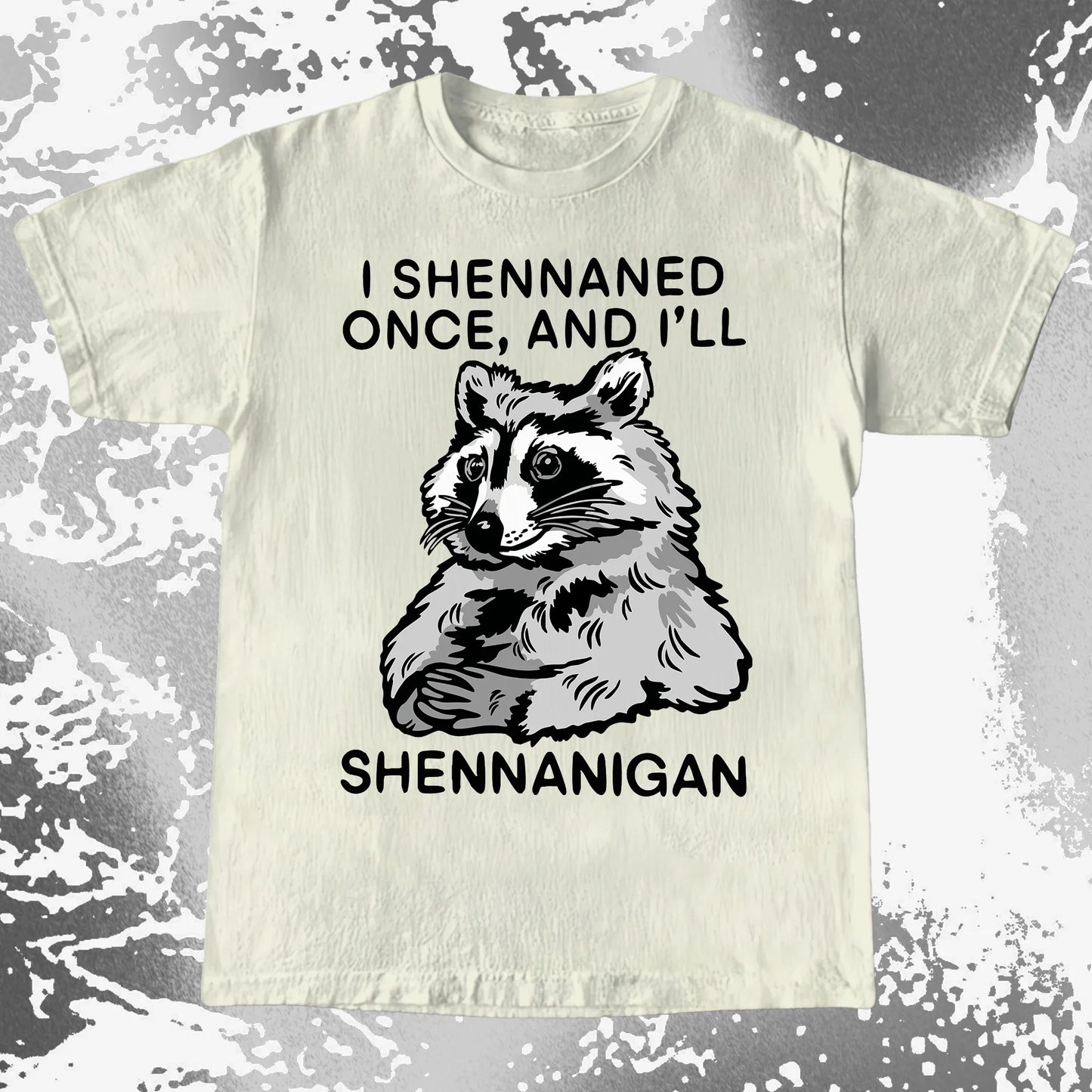 Raccoon Shenanigans T-Shirt, Sarcastic Humor Quote, Mischief Animal Art, funny meme tee gift (view 10)