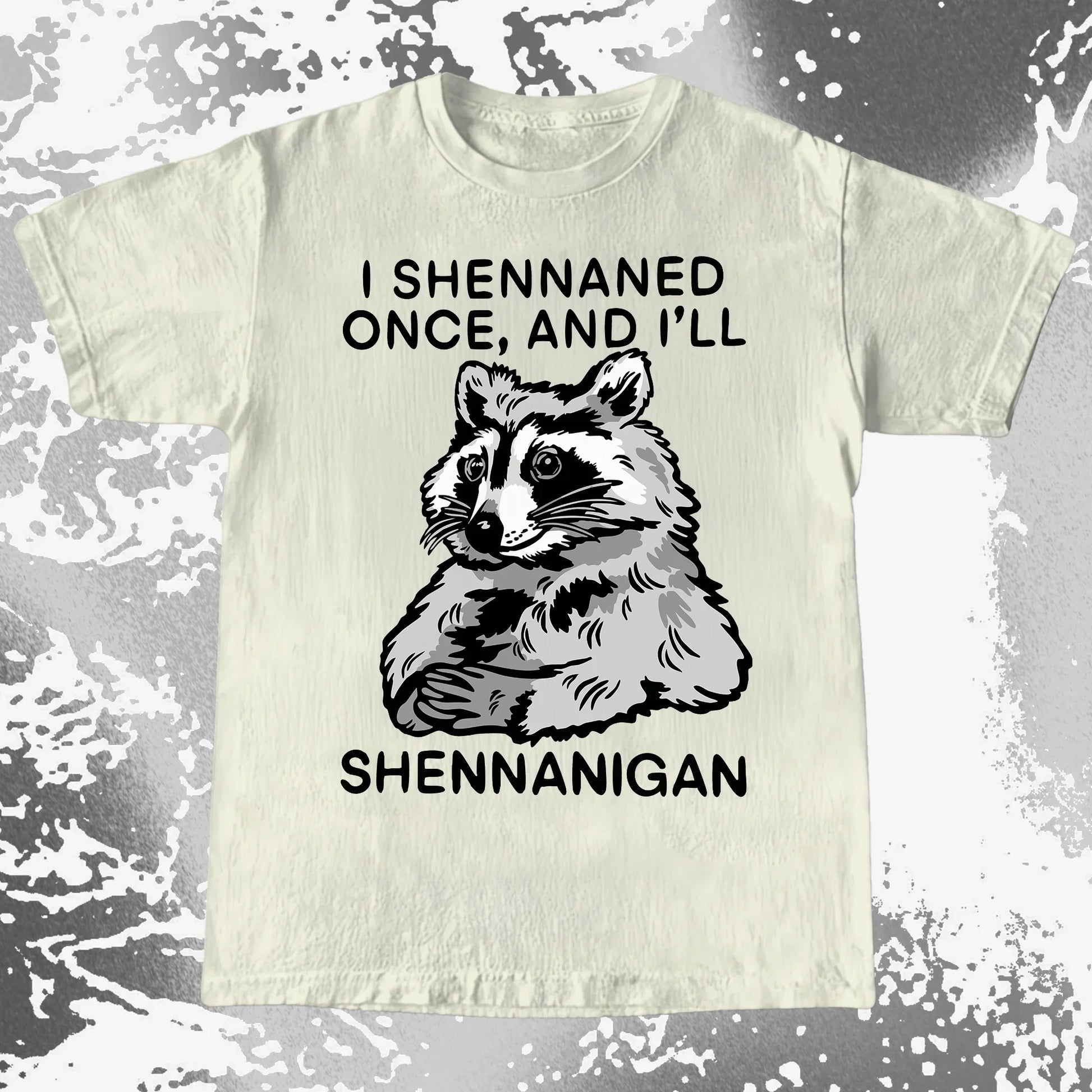 Raccoon Shenanigans T-Shirt, Sarcastic Humor Quote, Mischief Animal Art, funny meme tee gift (view 10)
