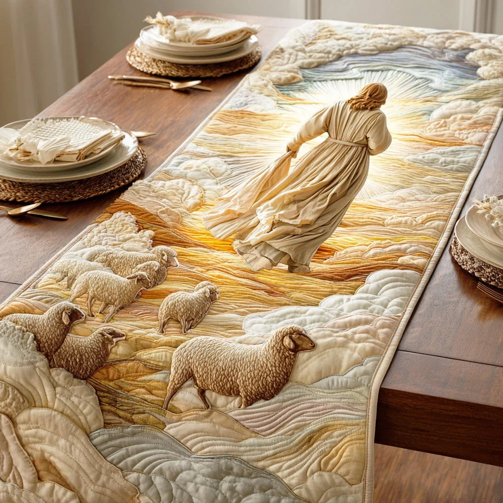 Shepherd of Faith Quilted Table Runner