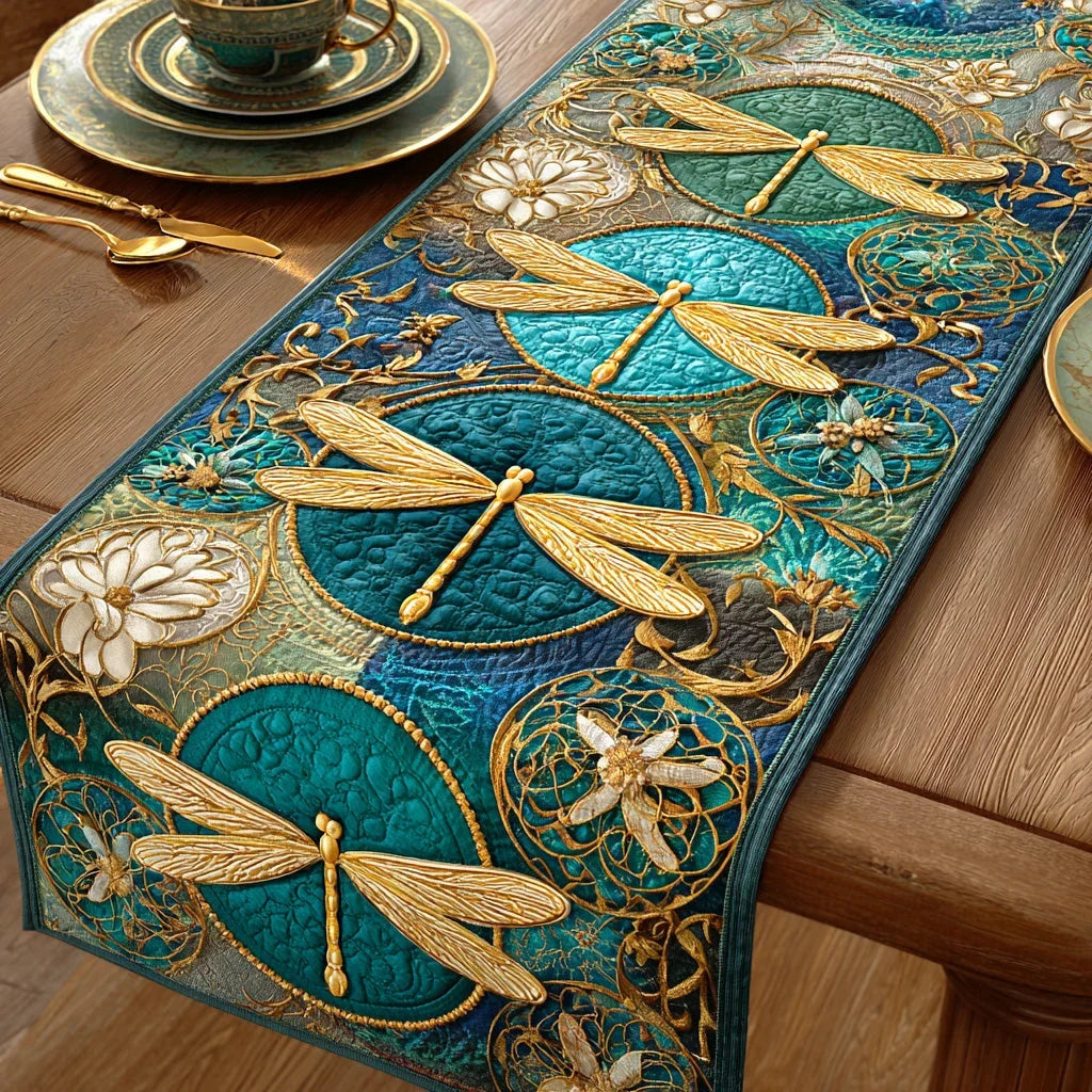 Shimmering Wings Quilted Table Runner