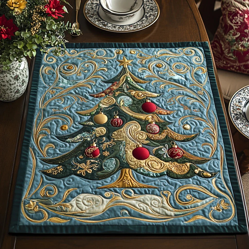 Shining Forest Quilted Table Topper