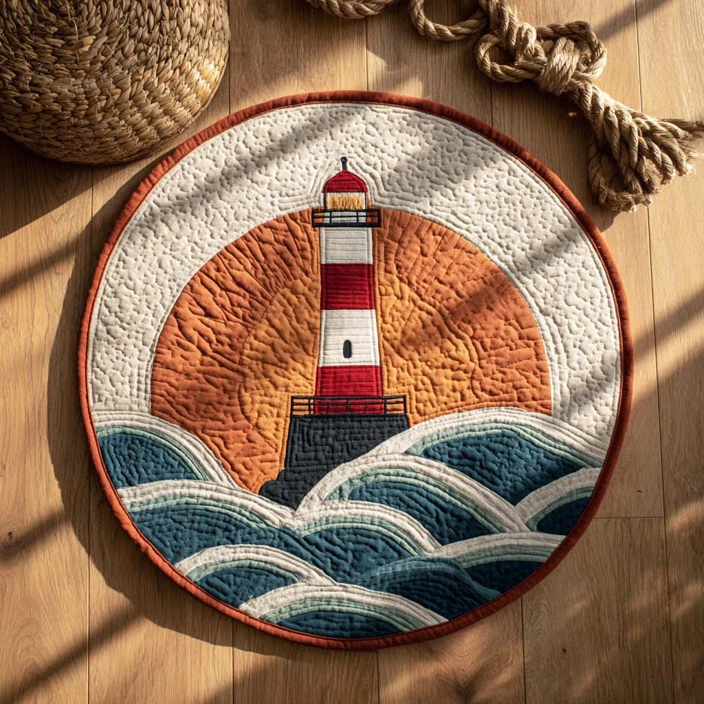 Shoreline Keeper Quilted Round Mat