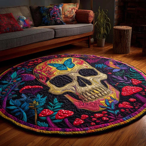 Shroom Whisper Quilted Round Mat