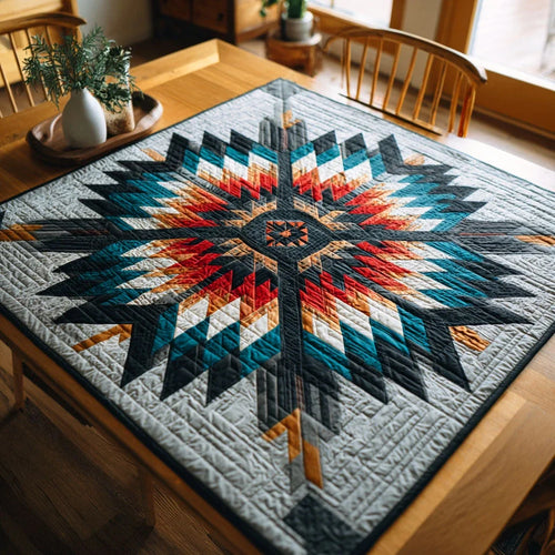 Silent Arrow Quilted Table Topper