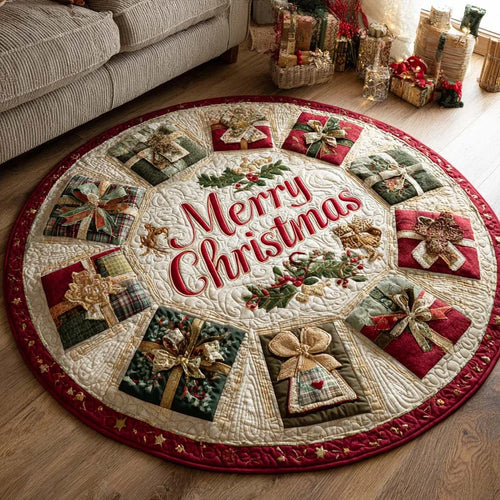 Silent Eve Quilted Round Mat