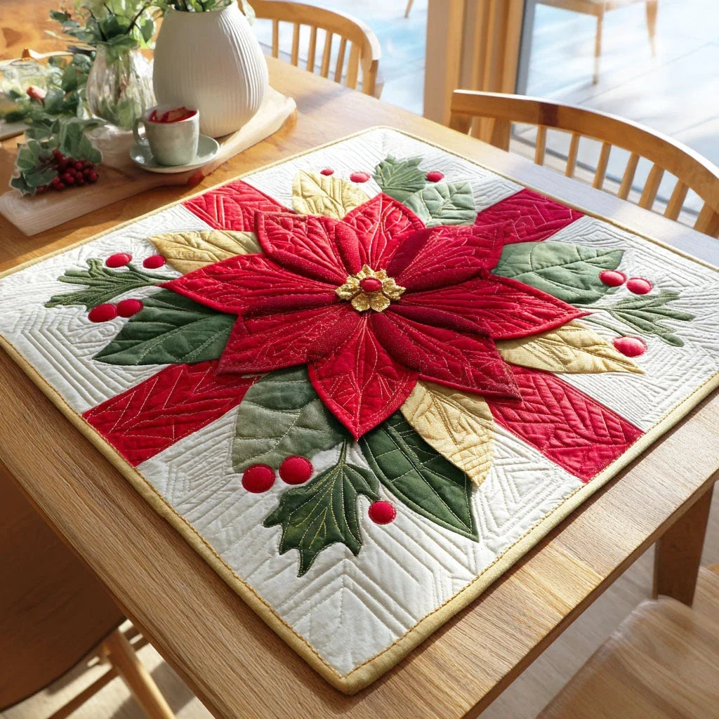 Silent Eve Quilted Table Topper