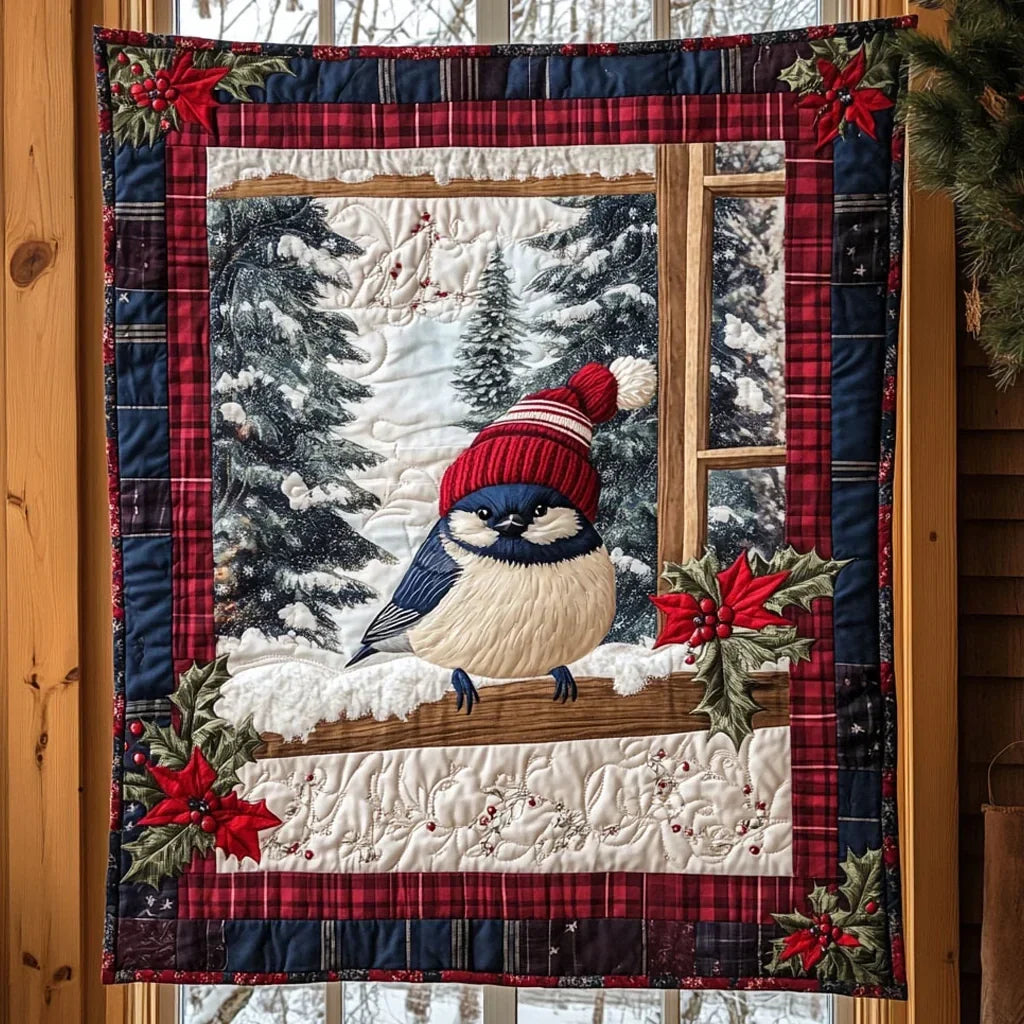 Silent Feathers Quilt Blanket