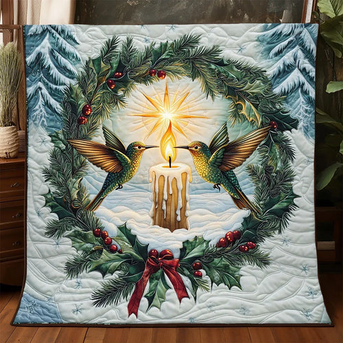 Silent Flight Candle Quilt Blanket