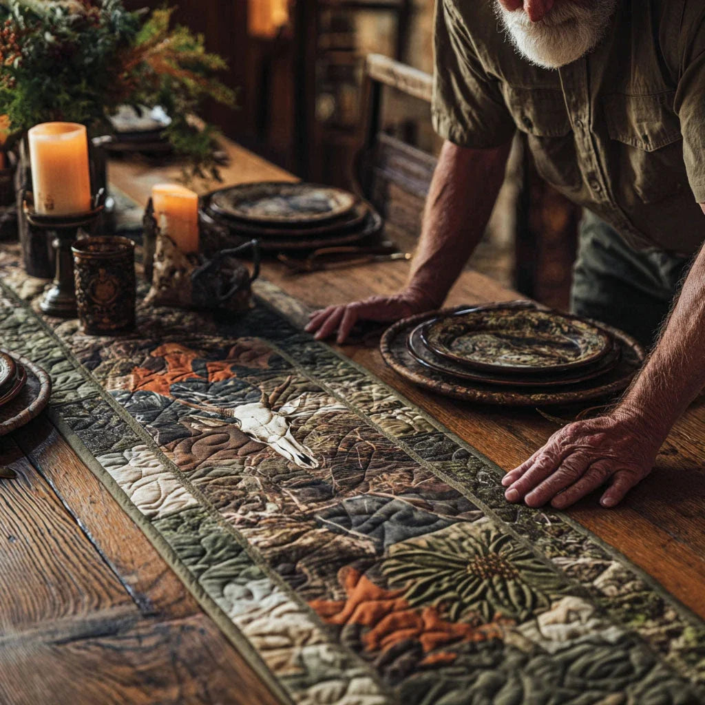 Silent Forest Quilted Table Runner