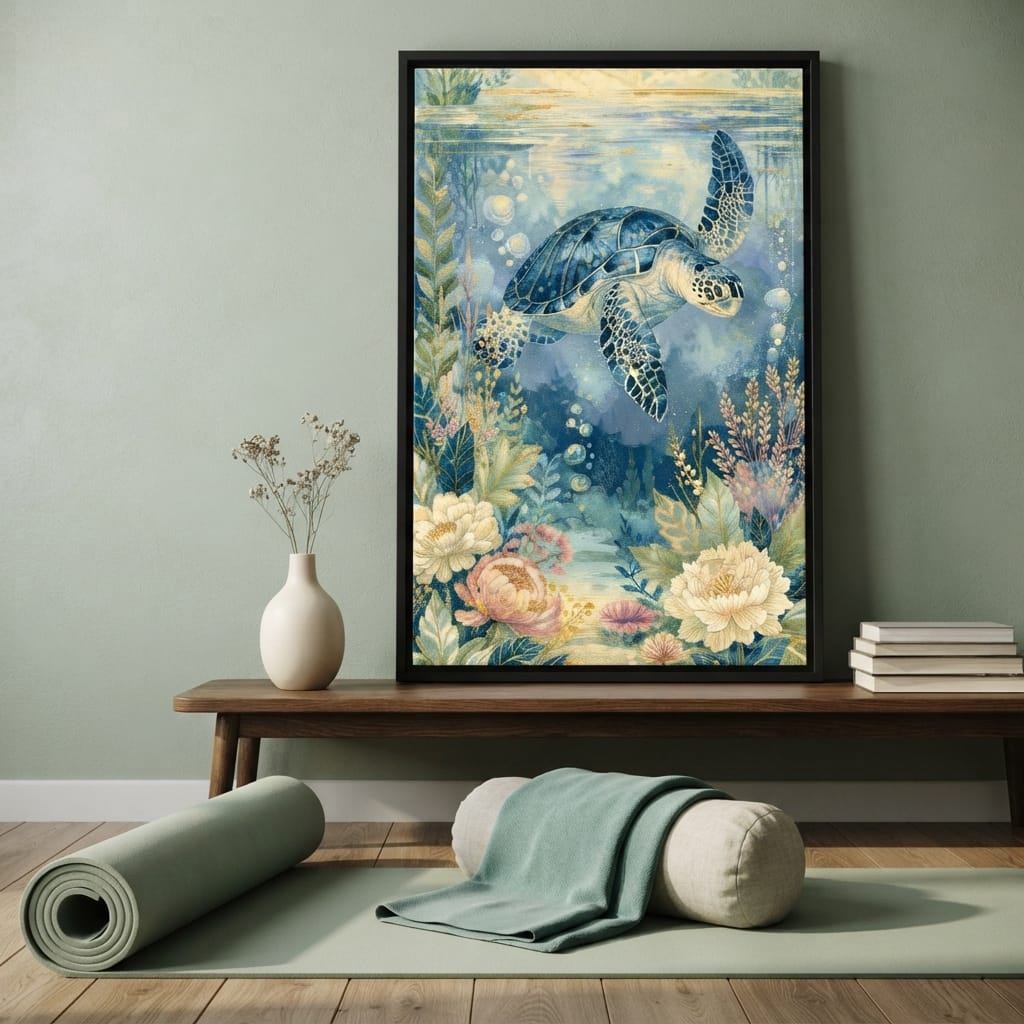 Silent Passage Through The Deep Sea Canvas Wall Art