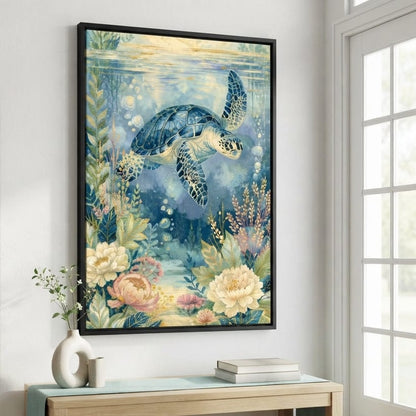 Silent Passage Through The Deep Sea Canvas Wall Art