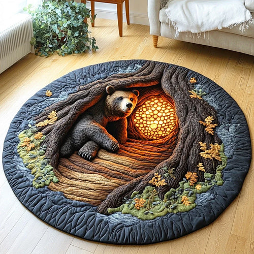 Silent Peak Wanderer Quilted Round Mat