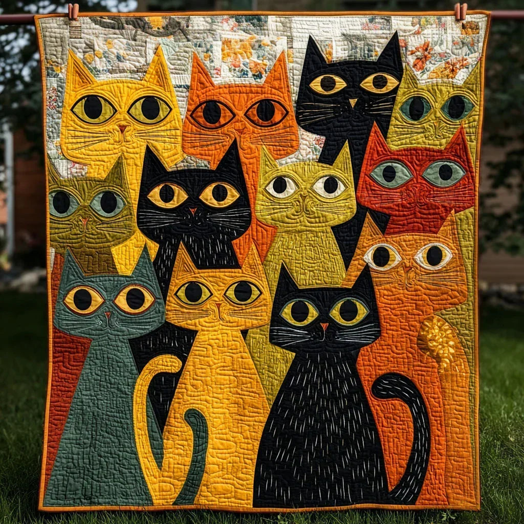 Silly Paws Quilt Blanket - Quilted Blanket by Wild and Way