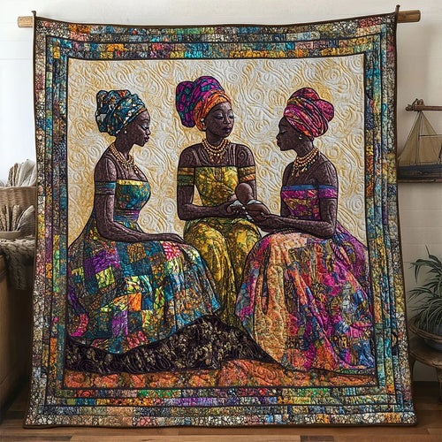 Sisterhood Woman Quilt Blanket