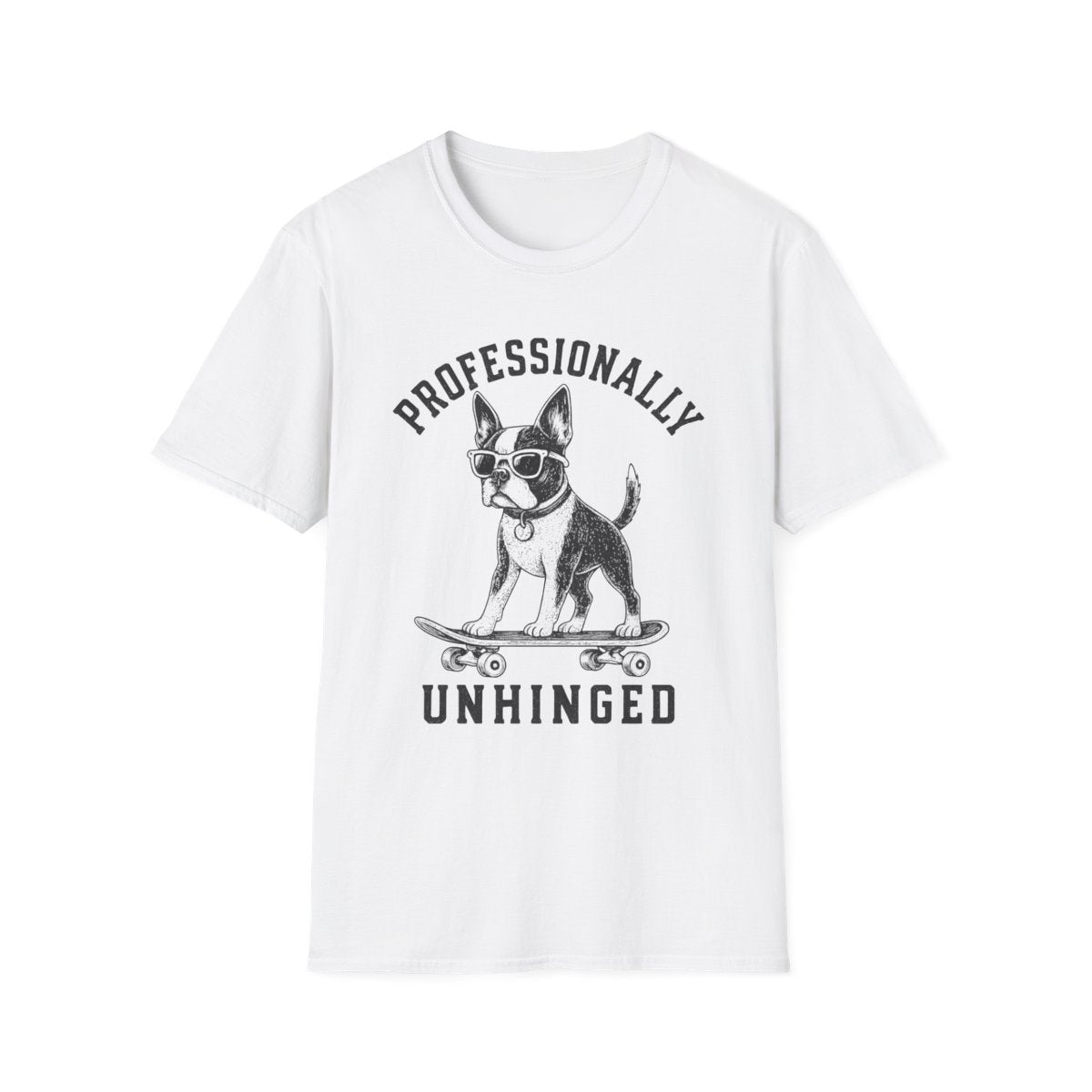 Skateboard Boston Terrier Tee
