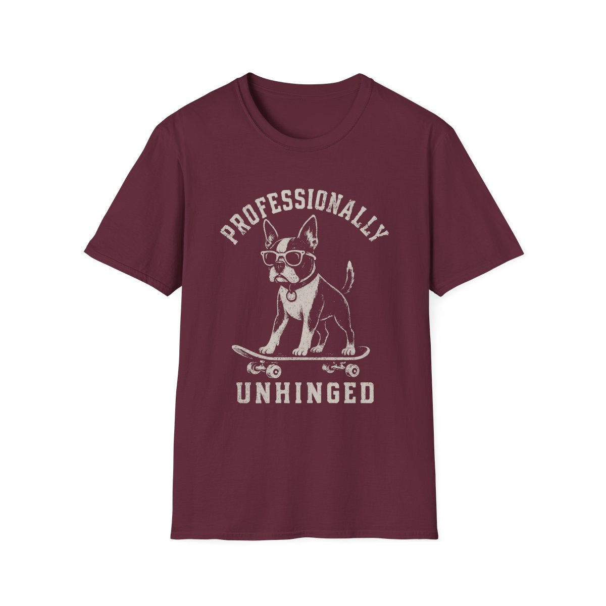 Skateboard Boston Terrier Tee